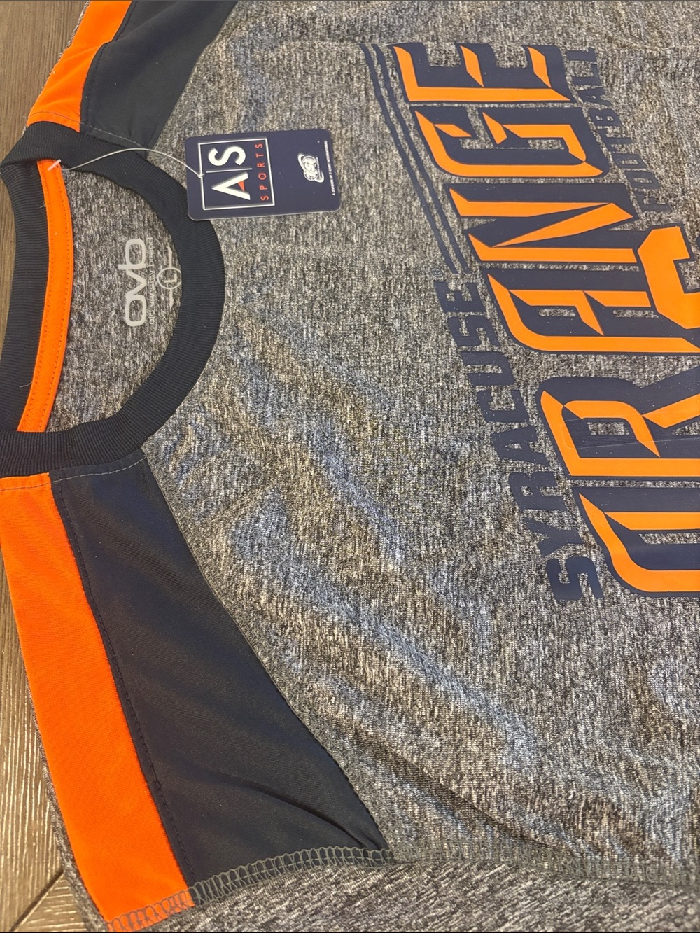 NWT [Old Varsity Brand] Syracuse Orange NCAA Performance Heather T-Shirt Men’s L - Picture 5 of 11